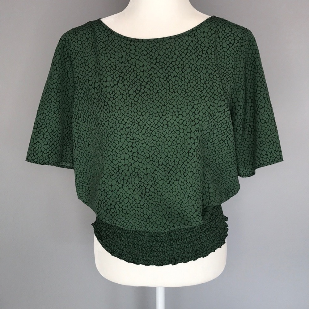 Michael Michael Kors Print Short Sleeve Green - M